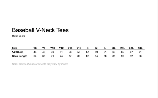 Maniapoto Baseball V-Neck Tee